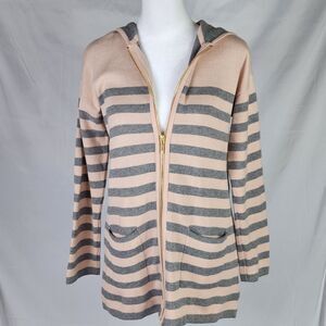 Chico's zip up cardigan with hoodie (0)